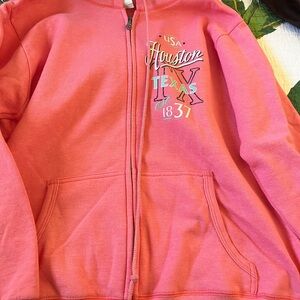 Houston Texas Kids Pink Hoodie